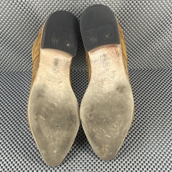 Free People Ankle Boots Booties Womens Size 37 Brown Zipper Pointed Toe Casual - Picture 13 of 13